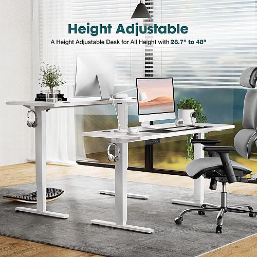 SMUG Standing Desk Adjustable Height Electric Sit Stand Up Down Computer Tabl...