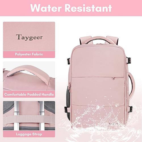 Taygeer Travel Backpack for Women Carry On Backpack with USB Charging Port & ...