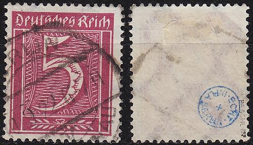 GERMANY REICH [1921] MiNr 0177 ( O/used ) [01] gepr&uuml;ft
