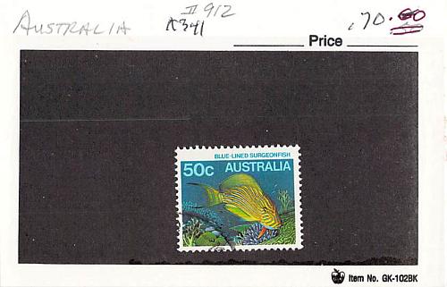 Australia 912 Used Surgeon Fish 1984 (SC0_695)