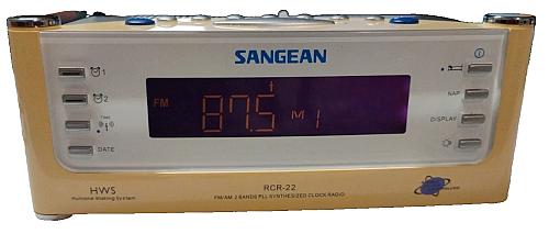 Sangean Atomic Digital Alarm Clock LCD RCR-22 AM/FM 2Band Radio Auto Time SNOOZE