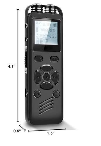 Hubotowin Digital Voice Recorder 64GB Voice Activated Recorder Audio Recorder...