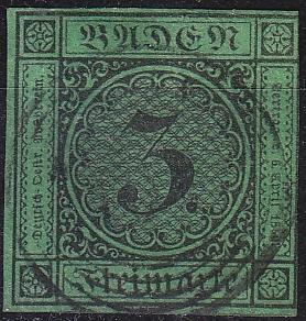 GERMANY Baden [1851] MiNr 0006 ( O/used ) [02]