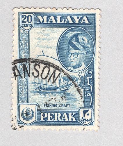 Mayala Perak 133 1957 Sultan Izuddin Used (BP89619)
