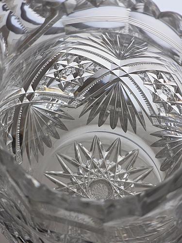 ABP cut glass Hawkes pitcher American