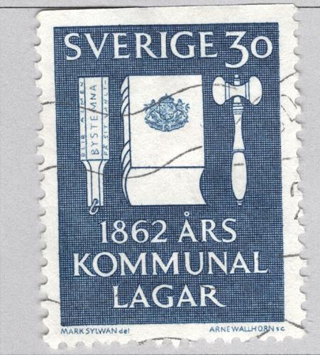 Sweden Used Justice blue 30 (BP86918)