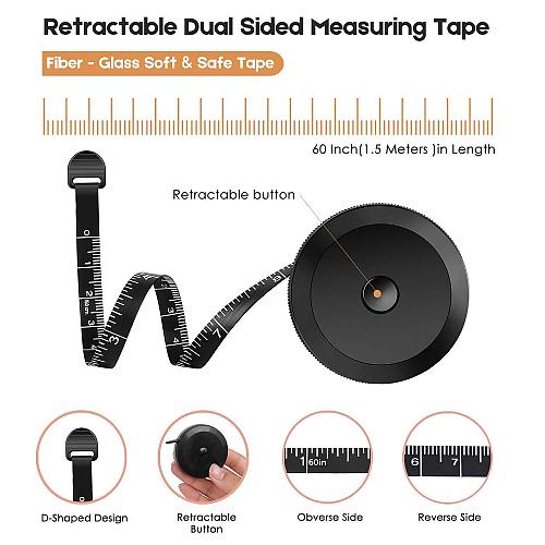 iBayam 2 Pack Tape Measure Measuring Tape for Body Fabric Sewing Tailor Cloth...