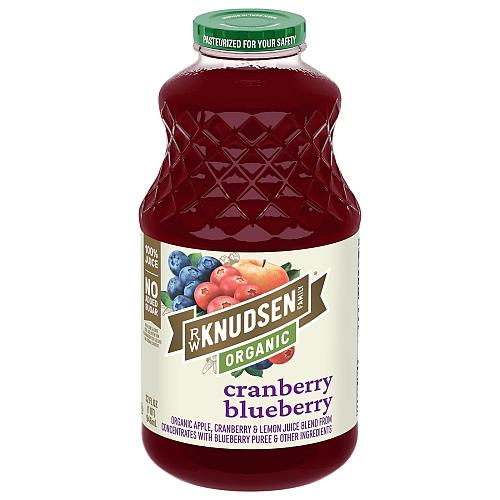 R.W. Knudsen Family Organic Cranberry Blueberry Juice Blend 32 Ounces
