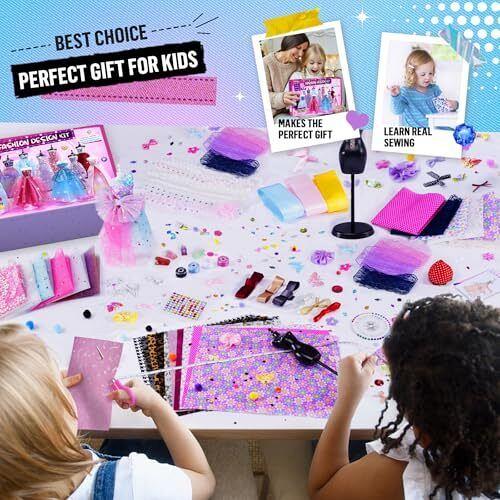 ONE TO FOUR 800+Pcs - Fashion Designer Kit for Girls with 6 Mannequins - Arts...