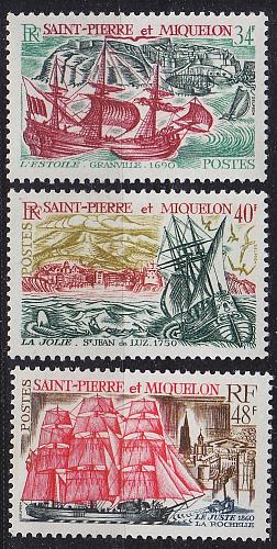 SAINT PIERRE ET MIQUELON [1969] MiNr 0447-48 ( **/mnh ) Schiffe
