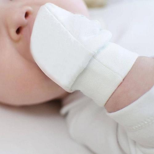 6 Pairs Baby Mittens No Scratch Mittens Infant Soft Gloves Mittens for 0-6 Mo...