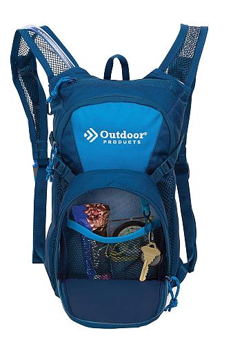 Outdoor Products Tadpole Hydration Pack Black Bright Blue
