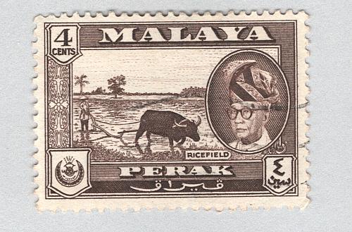 Mayala Perak 129 1957 Sultan Tzuddin Used (BP89403)