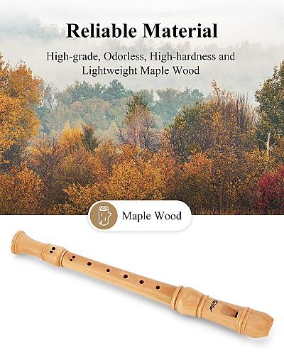 Eastar Soprano Recorder Instrument for Kids Adults Beginners Baroque fingerin...