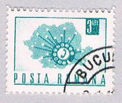 Romania 1984 Used Map 1967 (BP2938)