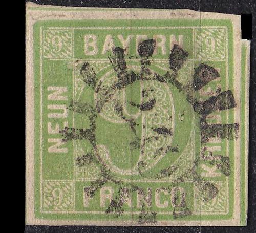 GERMANY Bayern Bavaria [1850] MiNr 0005 III d ( O/used ) [03]