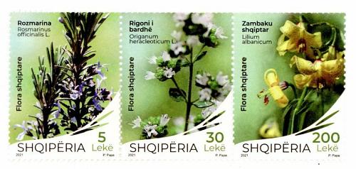Albania Stamps 2021. Flora. Flower. Set MNH