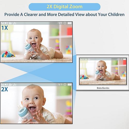 Baby Monitor with Camera and Audio 4.3'' Video Baby Monitor with 1000ft Long ...