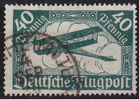 GERMANY REICH [1919] MiNr 0112 ( O/used ) [01] Flugzeuge