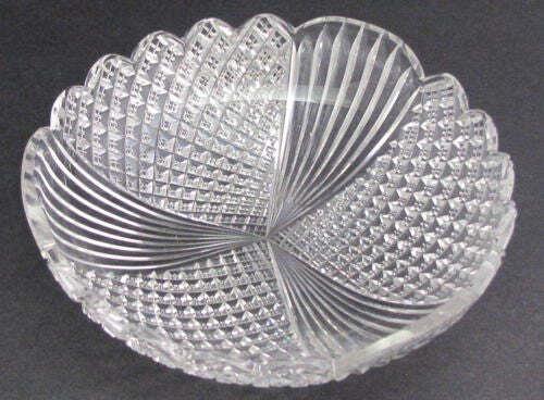 Antique Cut Glass dish from the American Brilliant period, ABP