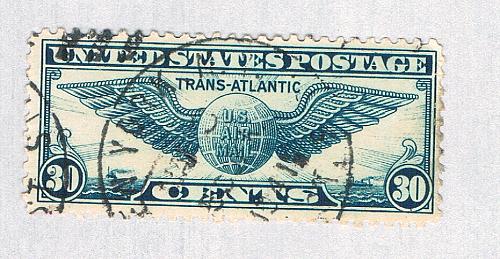 US C24 Used Air Mail Transatlantic 1939 CV 1.50 (BP81505)