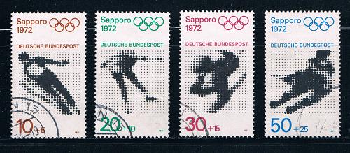 Germany B472-75 Used set Olympics 1972 (GI0281P65)+