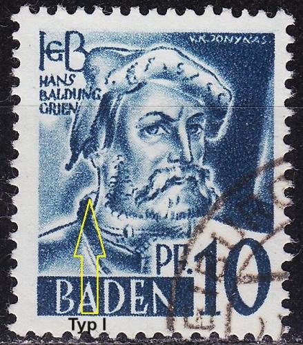 GERMANY Alliiert Franz. Zone [Baden] MiNr 0003 yv I ( O/used )