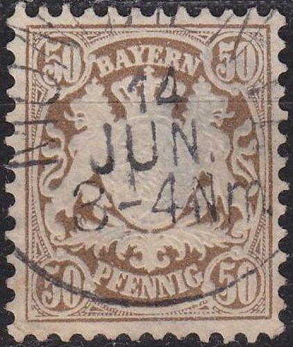 GERMANY Bayern Bavaria [1876] MiNr 0046 ( O/used ) [02]