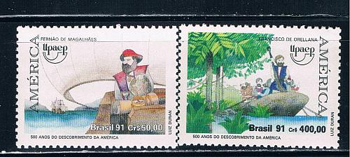 Brazil 2333-34 Unused set America Issue CV 2.80 (B0362)