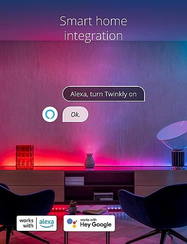 Twinkly Dots 10ft LED Strip Multicolor 60 RGB LED Strip Flexible Compatible w...