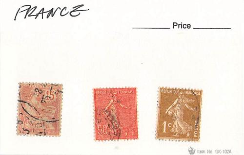 France 3 different of 3 total stamps included (SC0_363)