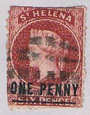 St Helena 32 Used Queen Victoria Damged top and bottom 1882 CV 30.00 (BP51639)