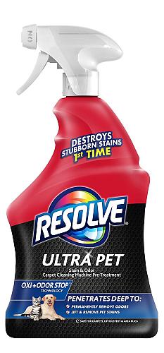 Resolve Ultra Pet Odor and Stain Remover Spray – Carpet Cleaner for Cat and D...