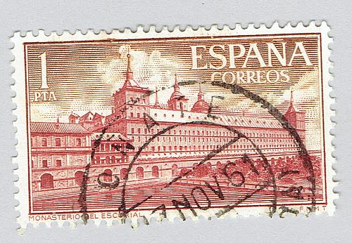 Spain Building red one Used (BP90806)