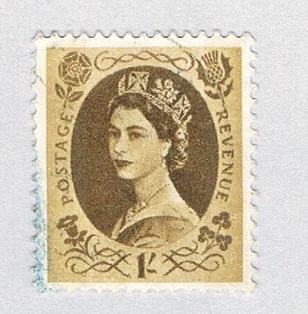 Great Britain QEII brown 1s 1 (AP137205)