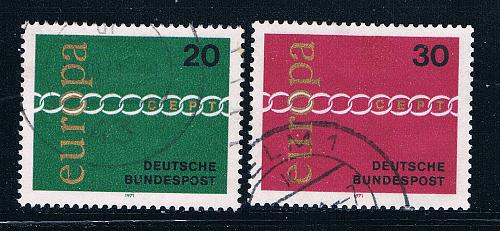 Germany 1064-65 Used set Europa 1971 (GI0287P68)+