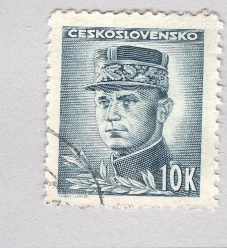 Czechoslovakia Used General green 10 (BP88541)