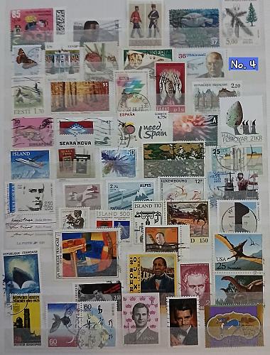 NEW *STAMPS* Stockbook (8p) w/400 Used Topical & Commemoratives - No DUPS XF-VF