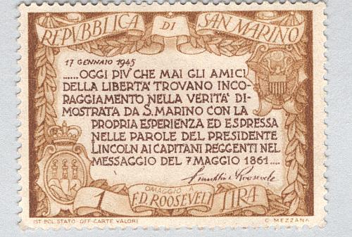 San Marino Unused Black yellow 4 lira (BP88604)