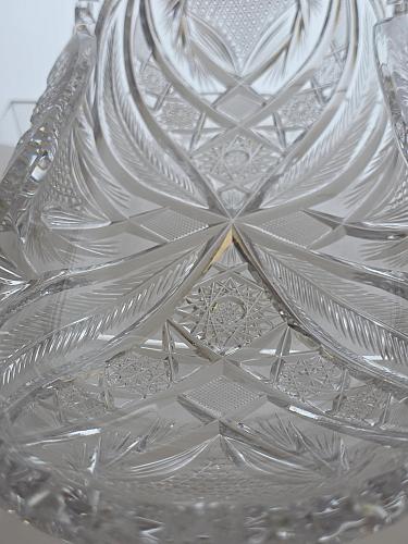 ABP Cut glass rectangular folded bread tray bob56