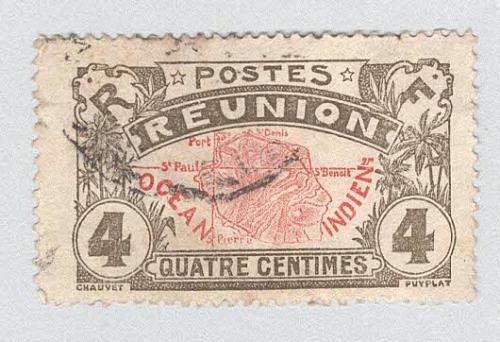 Reunion 62 Map of Reunion Used 1 (BP95906)