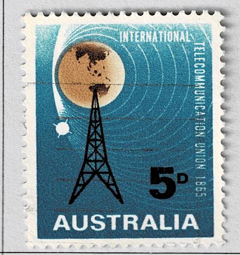 Australia Radio tower blue 5 Used (BP90916)