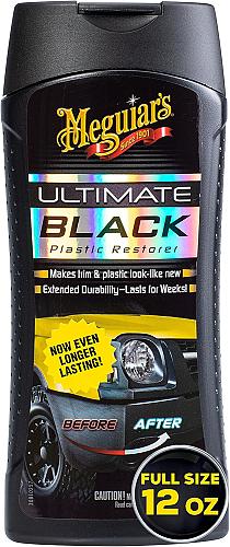 Meguiar's Ultimate Black Plastic Restorer - Restores Black Plastic & Faded Trim