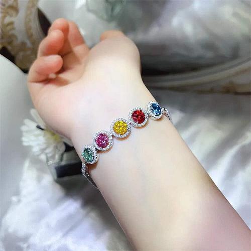 5 Carat 925 Sterling Silver Moissanite Bracelet