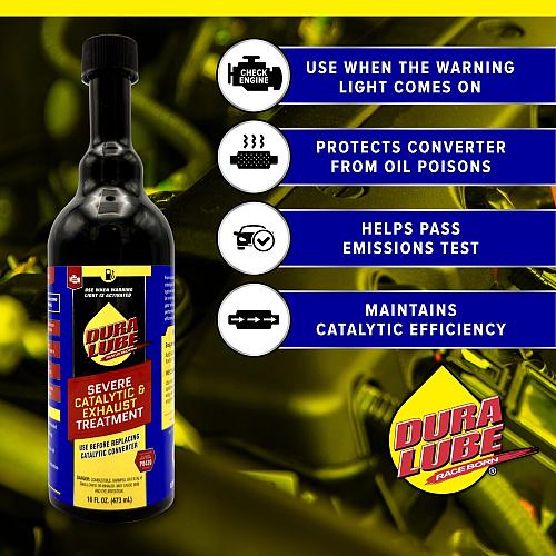 Dura Lube Severe Catalytic and Exhaust Treatment Cleaner Fuel Additive 16 fl....