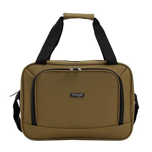 Wrangler Smart Luggage Set with Cup Holder and USB Port Wood Thrush 2 Piece