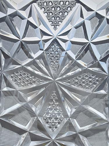 ABP bowl hand cut glass mouth blown Blank