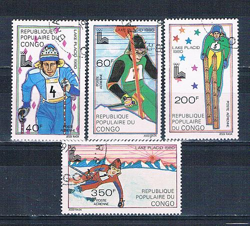 Congo PR C261-65 Used set Skiing 1979 CV 1.85 (HV0219)