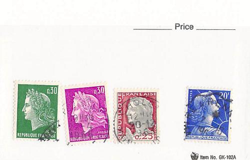 France 4 different of 4 total stamps included (SC0_248)