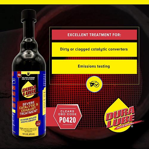 Dura Lube Severe Catalytic and Exhaust Treatment Cleaner Fuel Additive 16 fl....